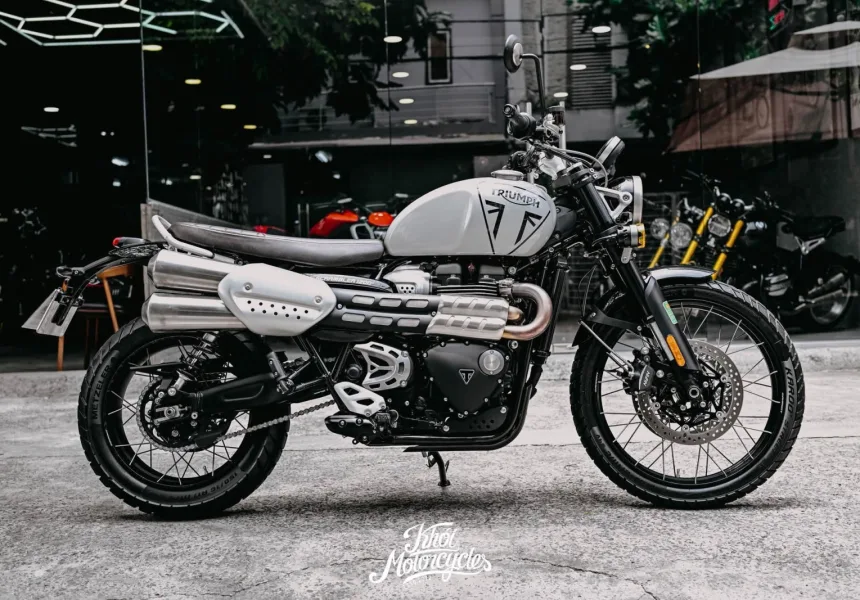 Triumph Scrambler 1200X màu Ash Grey odo 3k km