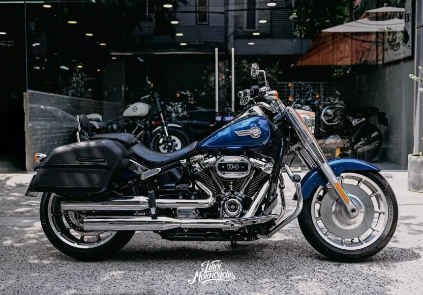 Harley Davidson Softail Fat Boy 2022 màu Reef Blue odo 2k km